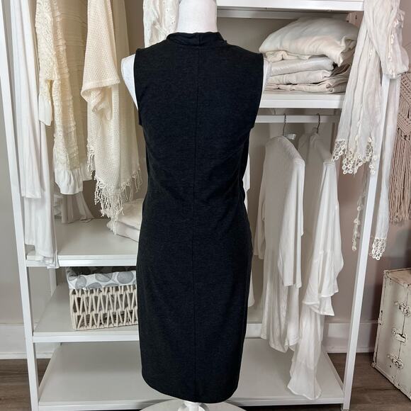 Athleta women's size small gray knit dress. Comfort, stretch, dark grey. #1199 - Picture 2 of 7